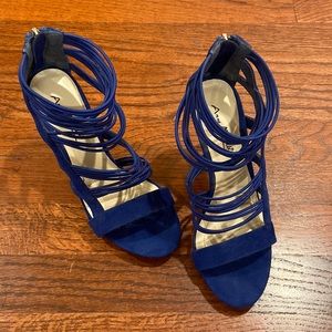 Anne Michelle Royal Blue Heels Women Size 6.5
